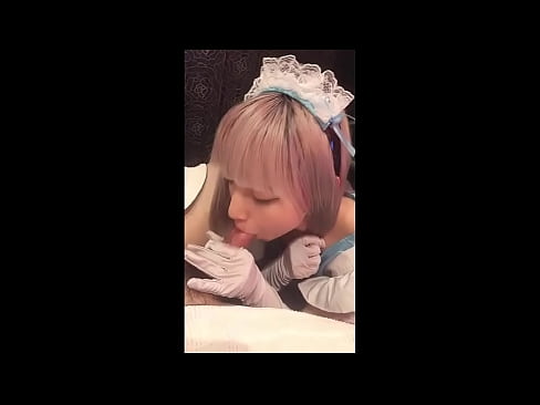 ❤️ 日本のアイドル「まゆか」、フレンチメイドのコスプレ、その1、ローションでフェラチオ、自慰行為 ❤️ 美女ポルノ ❌️❤